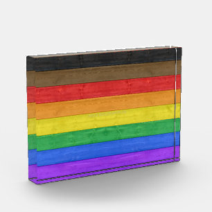 SlipperyJoe's inklusive Regenbogenflagge texturier Fotoblock
