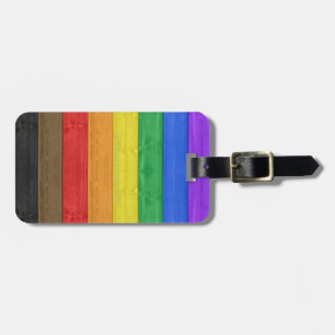 SlipperyJoe's inklusive Regenbogenflagge texturier Gepäckanhänger