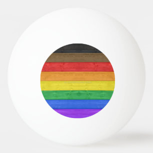 SlipperyJoe's inklusive Regenbogenflagge texturier Tischtennisball