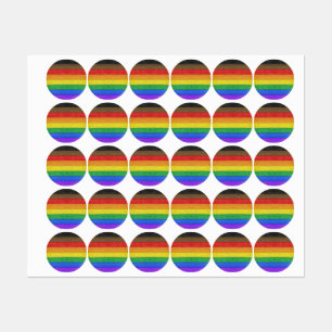 SlipperyJoe's inklusive schwule Regenbogenflagge t Etiketten
