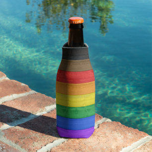 SlipperyJoe's inklusive schwule Regenbogenflagge t Flaschenkühler