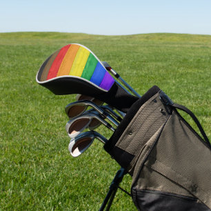 SlipperyJoe's inklusive schwule Regenbogenflagge t Golf Headcover