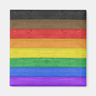 SlipperyJoe's inklusive schwule Regenbogenflagge t Magnet