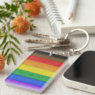 SlipperyJoe's inklusive schwule Regenbogenflagge t Schlüsselanhänger