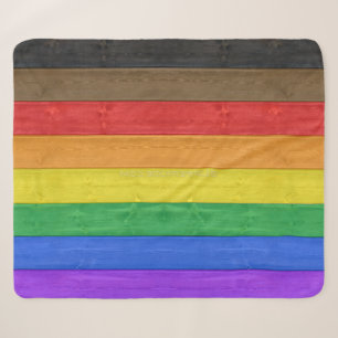 SlipperyJoe's inklusive schwule Regenbogenflagge t Sherpadecke