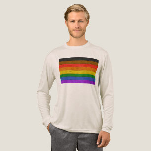 SlipperyJoe's inklusive schwule Regenbogenflagge t Tri-Blend Shirt