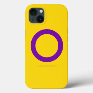 SlipperyJoe's Intersex-Stolzflagge gelber Hintergr Case-Mate iPhone Hülle