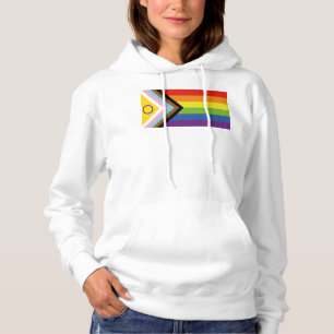 SlipperyJoe's Intersex-Stolzflagge gelber Hintergr Hoodie