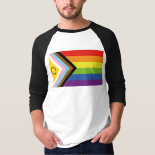 SlipperyJoe's Intersex-Stolzflagge gelber Hintergr T-Shirt