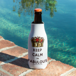 SlipperyJoe's keep calm fantastische goldene Krone Flaschenkühler