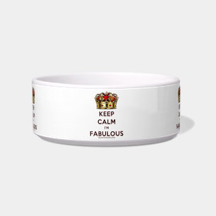 SlipperyJoe's keep calm fantastische goldene Krone Napf