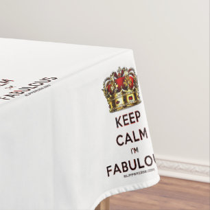 SlipperyJoe's keep calm fantastische goldene Krone Tischdecke