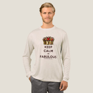 SlipperyJoe's keep calm fantastische goldene Krone Tri-Blend Shirt