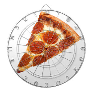 SlipperyJoe's klassische Pepperoni-Pizzaschnitt ge Dartscheibe