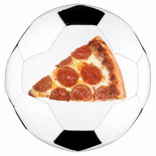 SlipperyJoe's klassische Pepperoni-Pizzaschnitt ge Fußball