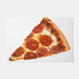 SlipperyJoe's klassische Pepperoni-Pizzaschnitt ge Fußmatte