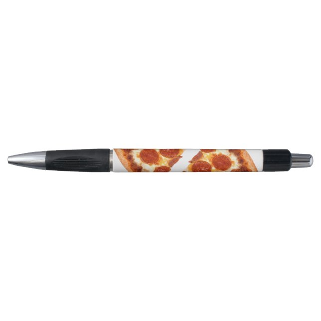 SlipperyJoe's klassische Pepperoni-Pizzaschnitt ge Kugelschreiber (Vorderseite)