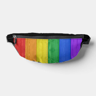 SlipperyJoe's klassischer Regenbogen-Tastsinn hand Bauchtasche