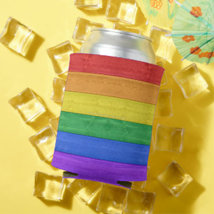 SlipperyJoe's klassischer Regenbogen-Tastsinn hand Dosenkühler