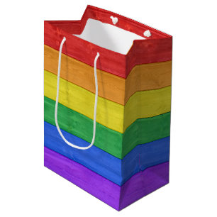 SlipperyJoe's klassischer Regenbogen-Tastsinn hand Mittlere Geschenktüte