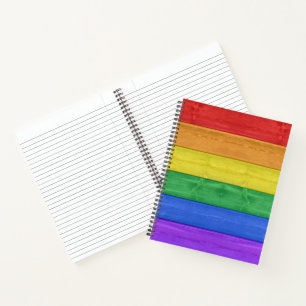 SlipperyJoe's klassischer Regenbogen-Tastsinn hand Notizbuch