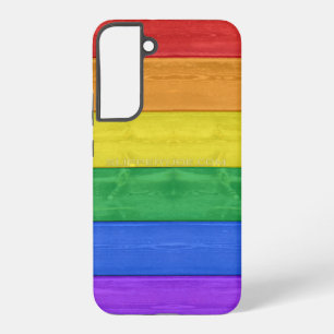 SlipperyJoe's klassischer Regenbogen-Tastsinn hand Samsung Galaxy Hülle