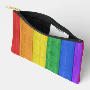 SlipperyJoe's klassischer Regenbogen-Tastsinn hand Zubehörtasche
