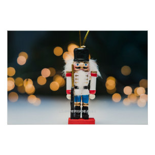 SlipperyJoes klassischer Weihnachts-Nussknacker-Sc Poster