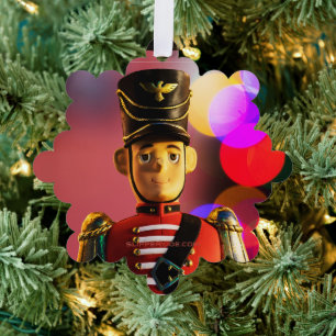 SlipperyJoes klassischer Weihnachts-Spielzeugsolda Ornament Karte