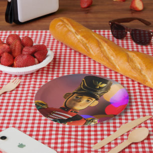 SlipperyJoes klassischer Weihnachts-Spielzeugsolda Pappteller