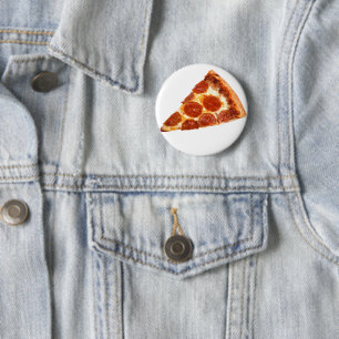 SlipperyJoe's klassisches Pepperoni-Pizza-Stück ge Button