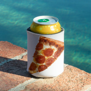 SlipperyJoe's klassisches Pepperoni-Pizza-Stück ge Dosenkühler