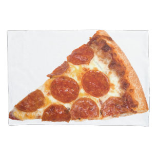 SlipperyJoe's klassisches Pepperoni-Pizza-Stück ge Kissenbezug