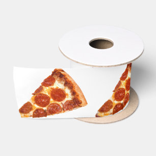 SlipperyJoe's klassisches Pepperoni-Pizza-Stück ge Satinband
