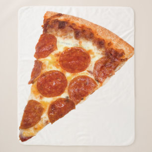 SlipperyJoe's klassisches Pepperoni-Pizza-Stück ge Sherpadecke