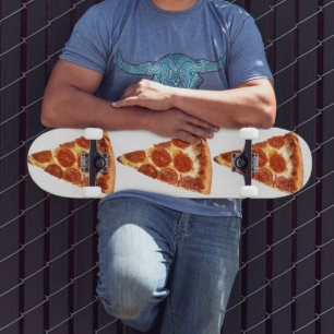 SlipperyJoe's klassisches Pepperoni-Pizza-Stück ge Skateboard