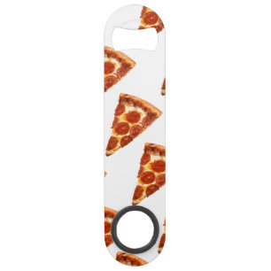 SlipperyJoe's klassisches Pepperoni-Pizza-Stück ge Speed Flaschenöffner