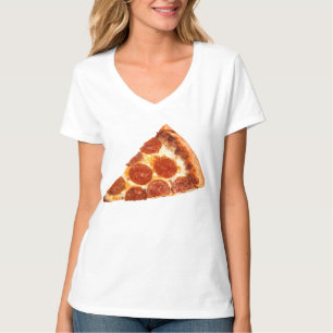 SlipperyJoe's klassisches Pepperoni-Pizza-Stück ge T-Shirt