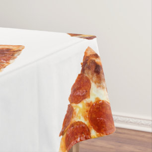 SlipperyJoe's klassisches Pepperoni-Pizza-Stück ge Tischdecke