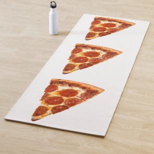 SlipperyJoe's klassisches Pepperoni-Pizza-Stück ge Yogamatte