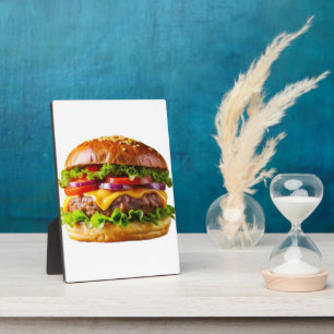 SlipperyJoe's köstlich gestapelte Hamburger-Thic Fotoplatte