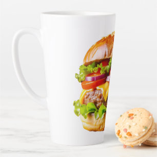 SlipperyJoe's köstlich gestapelte Hamburger-Thic Milchtasse