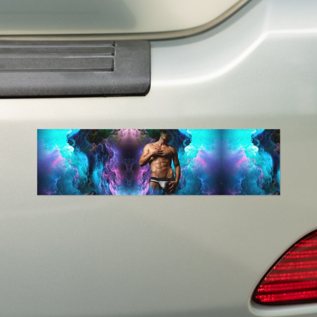 SlipperyJoe's künstlerische Unterwäsche Schwulenpr Autoaufkleber (Auf Auto)