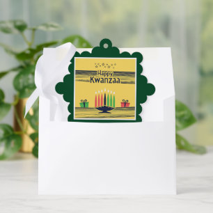 SlipperyJoe's Kwanzaa warme feierliche Tontraditio Ornament Karte