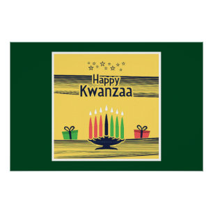 SlipperyJoe's Kwanzaa warme feierliche Tontraditio Poster