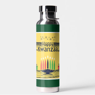 SlipperyJoe's Kwanzaa warme feierliche Tontraditio Trinkflasche