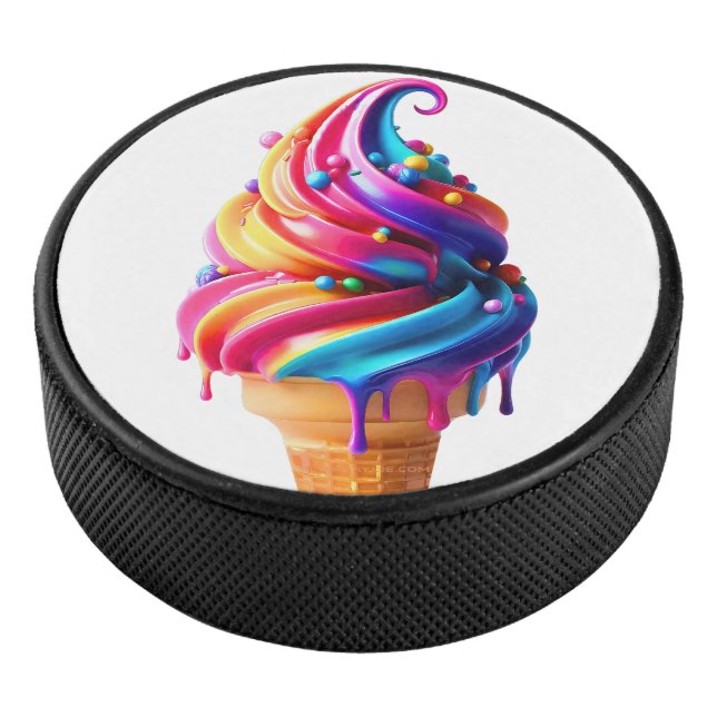 SlipperyJoe's lebendige Speisekarte mit Eis Eishockey Puck (3/4)