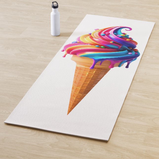 SlipperyJoe's lebendige Speisekarte mit Eis Yogamatte (Beispiel)