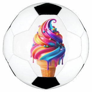 SlipperyJoe's lebhafter Eiscremekegel, ein Klassik Fußball