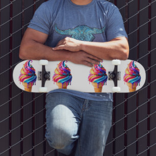 SlipperyJoe's lebhafter Eiscremekegel, ein Klassik Skateboard